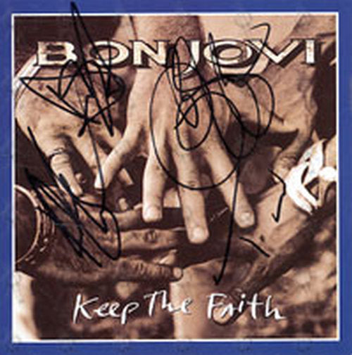 BON JOVI - 'Keep The Faith' Promo Postcard - 1
