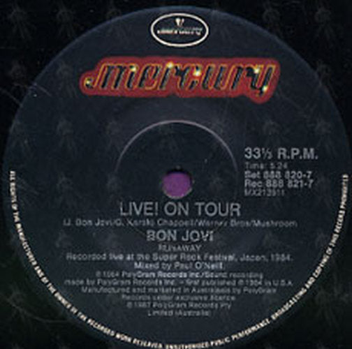 BON JOVI - Live! On Tour - 4