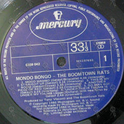 BOOMTOWN RATS-- THE - Mondo Bongo - 3