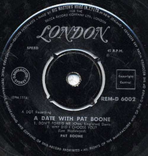BOONE-- PAT - A Date With Pat Boone - 3