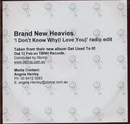 BRAND NEW HEAVIES-- THE - I Don't Know Why (I Love You) - 1