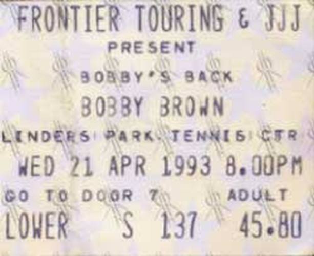 BROWN-- BOBBY - Flinders Park Tennis Centre
