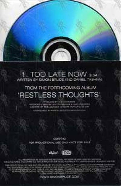 BRUCE-- SIMON - Too Late Now - 2