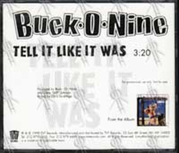 BUCK O NINE - Tell It Like It Was - 2