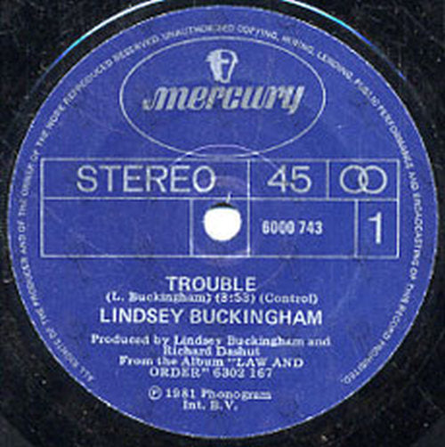 BUCKINGHAM-- LINDSAY - Trouble - 2