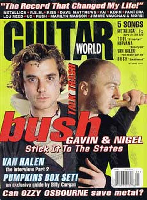 BUSH - &#39;Guitar World&#39; - January 1997 - Gavin And Nigel On Cover - 1