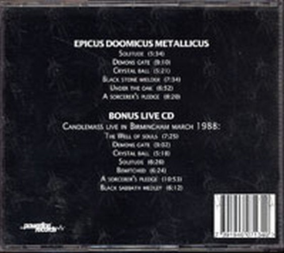 CANDLEMASS - Epicus Doomicus Metallicus - 2