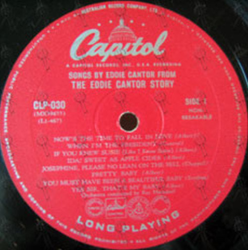 CANTOR-- EDDIE - The Eddie Cantor Story (Soundtrack) - 3