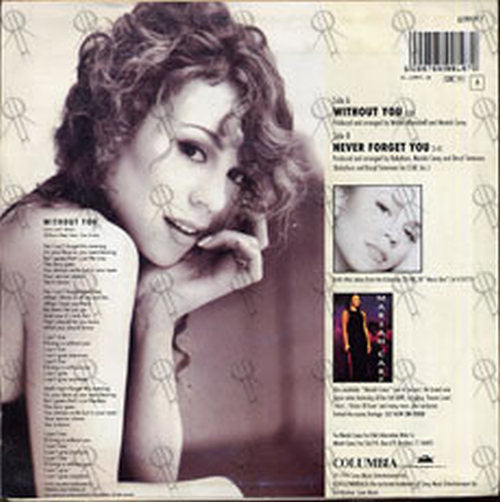 CAREY-- MARIAH - Without You & Never Forget You - 2