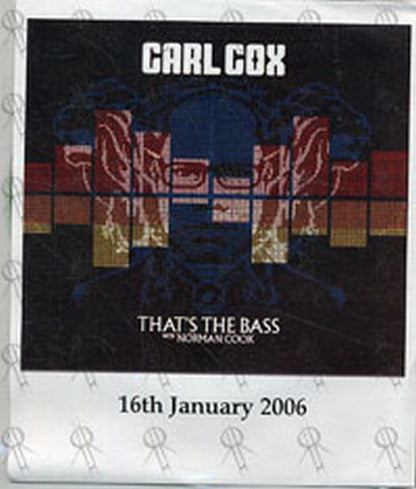 CARL COX|NORMAN COOK (FATBOY SLIM) - That's The Bass (With Norman Cook) - 1