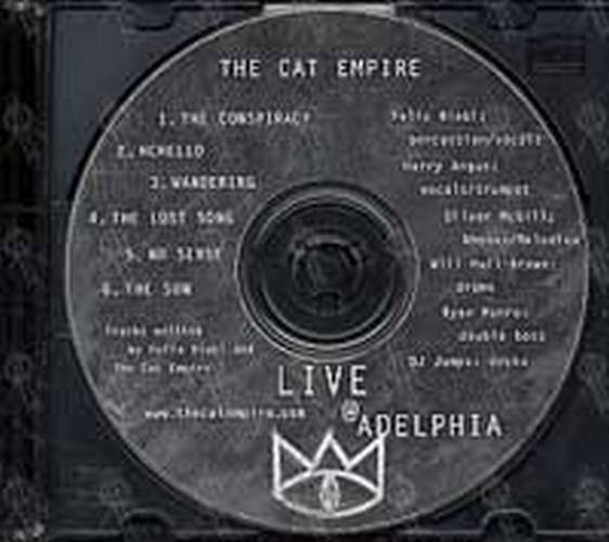 CAT EMPIRE-- THE - Live @ Adelphia - 2