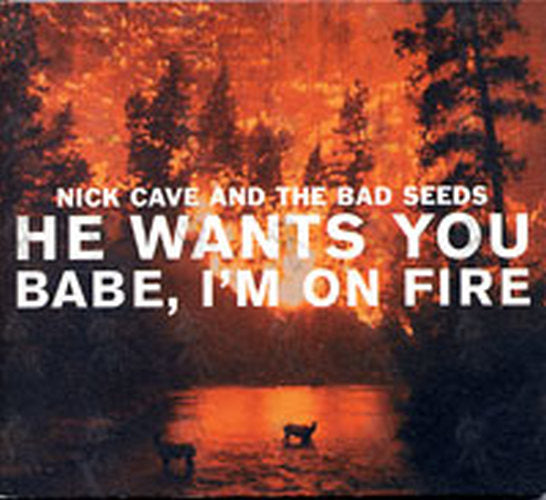 CAVE AND THE BAD SEEDS-- NICK - He Wants You / Babe I'm On Fire - 1