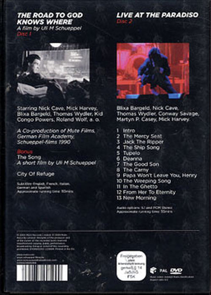 CAVE AND THE BAD SEEDS-- NICK - The Road To God Knows Where / Live At The Paradise - 2