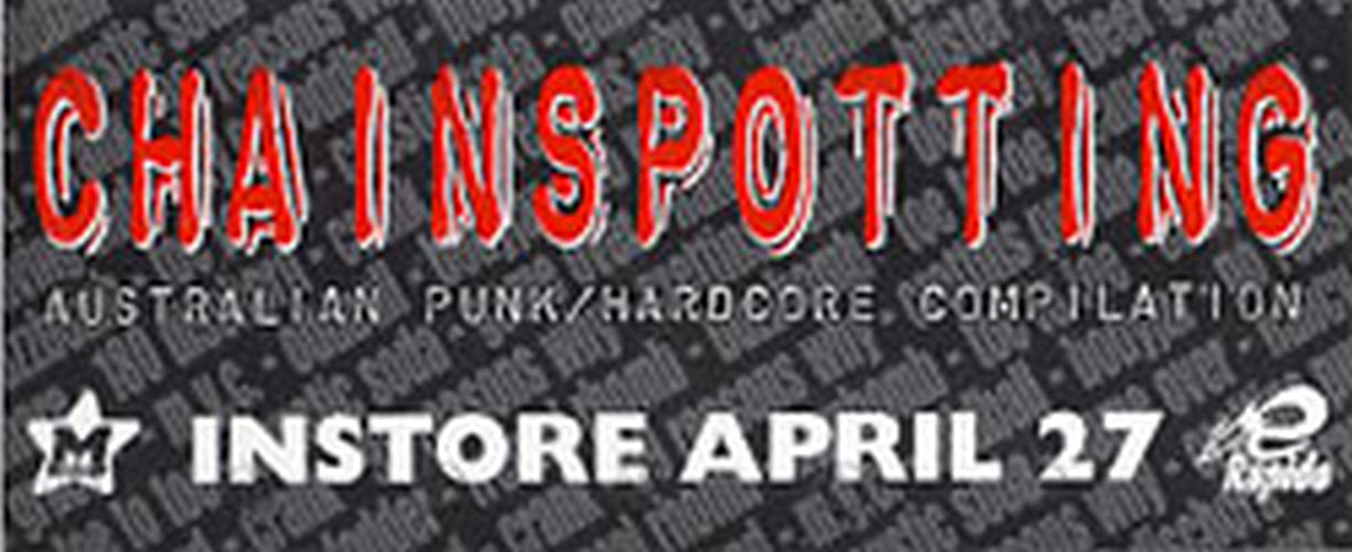 CHAINSPOTTING - 'Chainspotting: Australian Punk/Hardcore Compilation' Sticker - 1