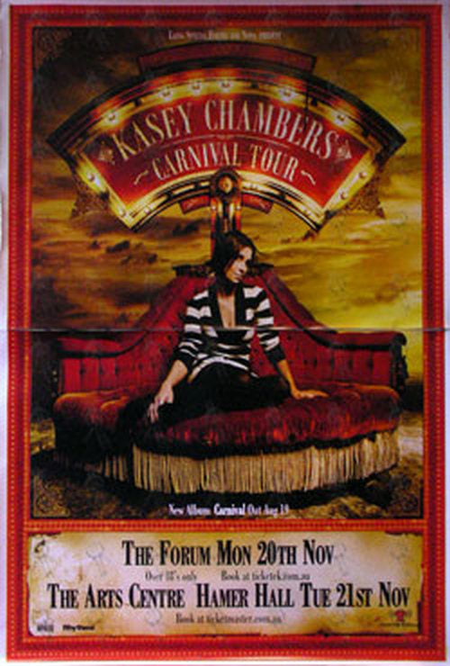 CHAMBERS-- KASEY - 'Carnival Tour' 2006 Victorian Shows Poster - 1