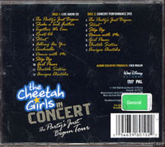 CHEETAH GIRLS-- THE - The Cheetah Girls In Concert: The Party&#39;s Just Begun Tour - 2