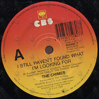 CHIMES-- THE - I Still Haven't Found What I'm Looking For - 2