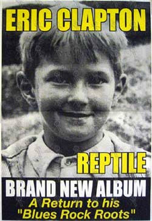 CLAPTON-- ERIC - &#39;Reptile&#39; Album Poster - 1