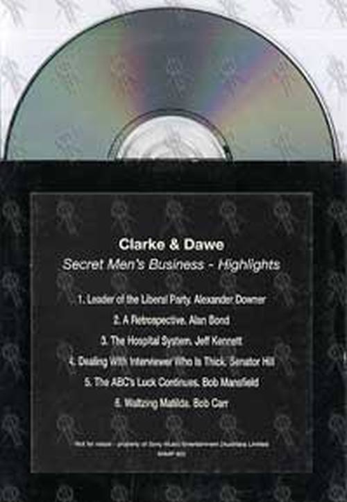 CLARKE & DAWE - Secret Men's Business - Highlights - 2