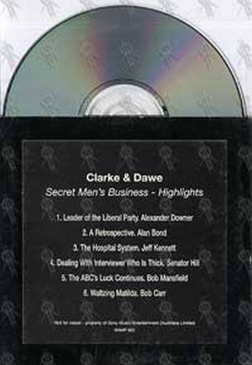 CLARKE &amp; DAWE - Secret Men&#39;s Business - Highlights - 2