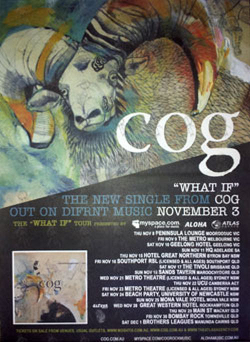 COG - 'What If' 2007 Australian Tour Poster - 1