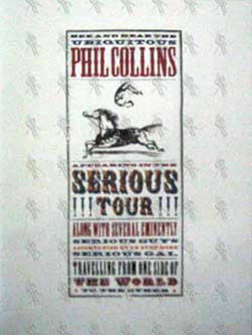 COLLINS-- PHIL - &#39;Serious&#39; World Tour Program - 3