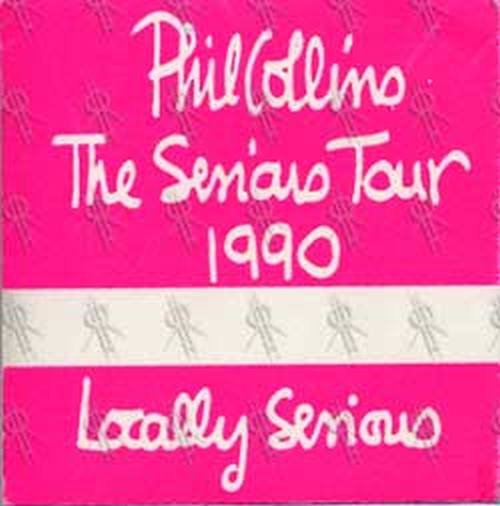 COLLINS-- PHIL - 'The Serious Tour' 1990 Pass - 1