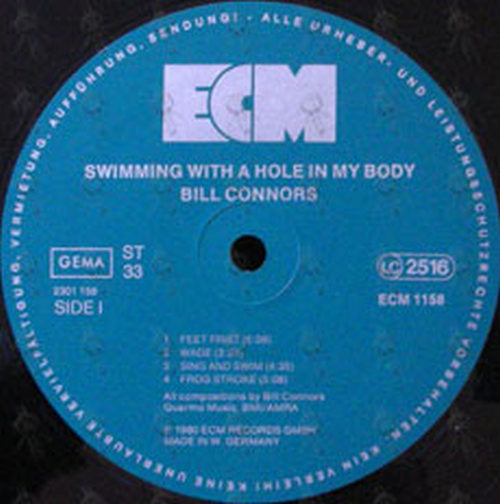 CONNORS-- BILL - Swimming With A Hole In My Body - 3