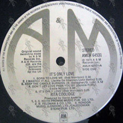 COOLIDGE-- RITA - It's Only Love - 3