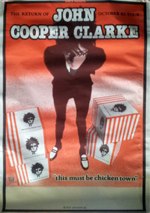 COOPER CLARKE -- JOHN - 'This Must Be Chicken Town' 1983 Blank Gig - 1