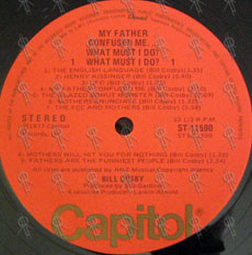 COSBY-- BILL - My Father Confused Me... What Must I Do? What Must I Do? - 3