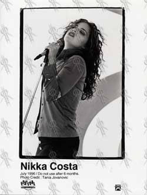 COSTA-- NIKKA - Black And White 8&quot;x7&quot; Promo Photograph - 1