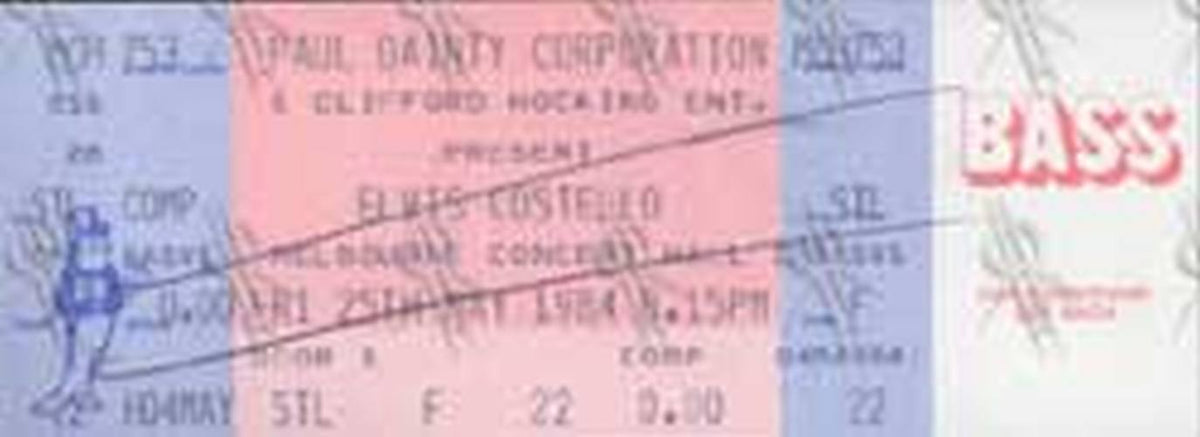 COSTELLO-- ELVIS - Melbourne Concert Hall