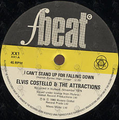 COSTELLO-- ELVIS and the ATTRACTIONS - I Can't Stand Up For Falling Down - 2