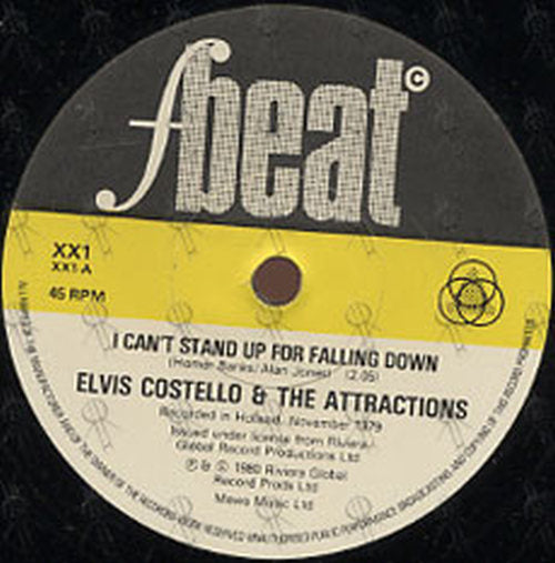 COSTELLO-- ELVIS and the ATTRACTIONS - I Can&#39;t Stand Up For Falling Down - 2