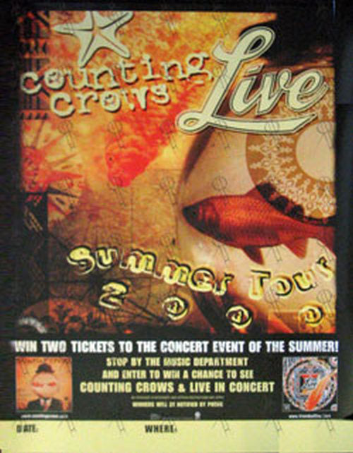 COUNTING CROWS - &#39;Summer Tour 2005&#39; Promo Competition Poster - 1