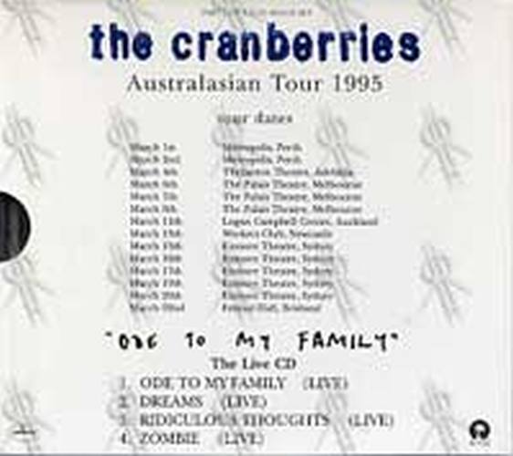 CRANBERRIES-- THE - Ode to My Family - 2