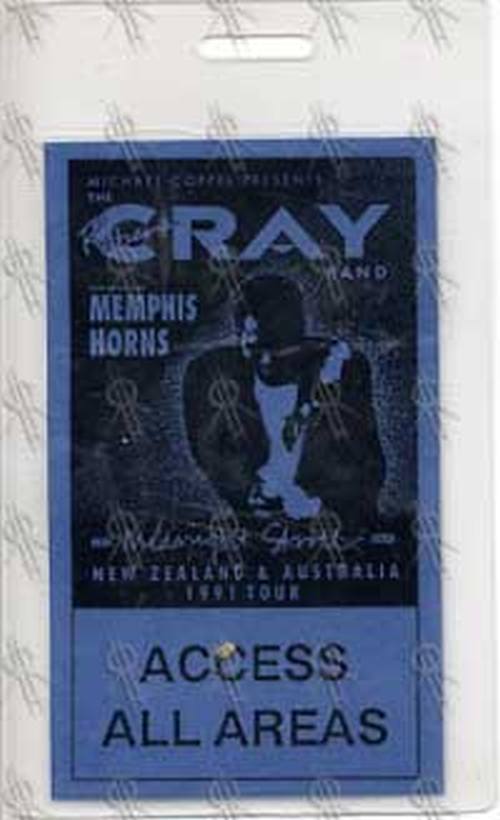 CRAY-- ROBERT - New Zealand & Australia 1991 Tour Access All Areas Laminate - 1