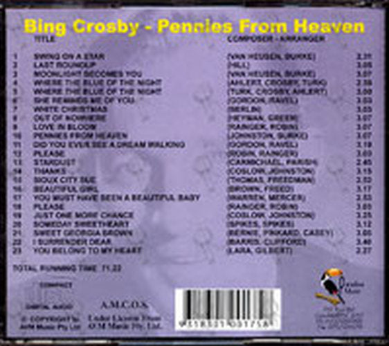 CROSBY-- BING - Pennies From Heaven - 2