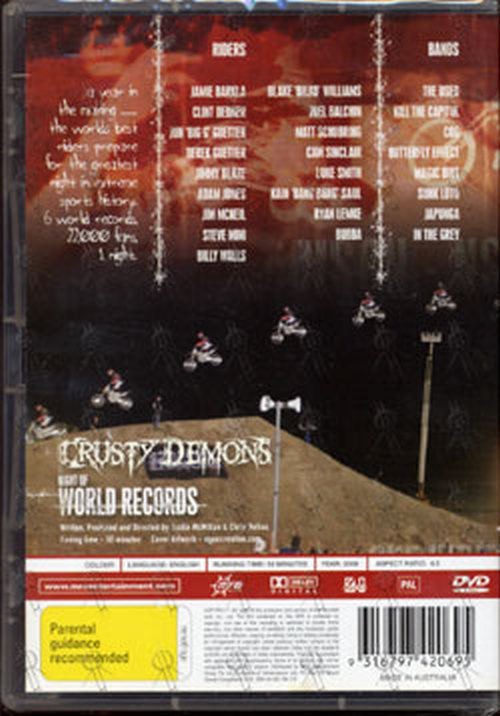 CRUSTY DEMONS - Crusty Demons: Night Of World Records - 2