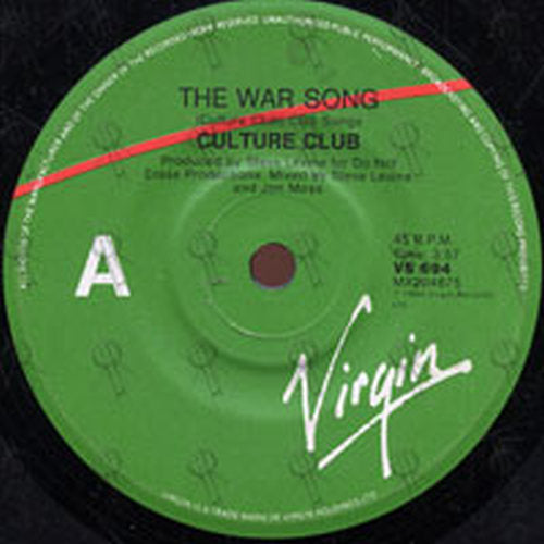 CULTURE CLUB - The War Song - 2