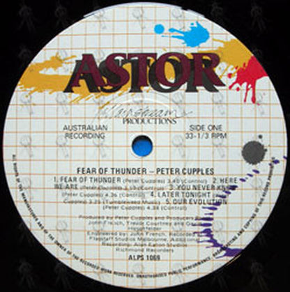 CUPPLES-- PETER - Fear Of Thunder - 3