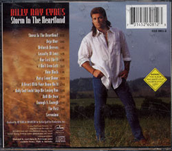 CYRUS-- BILLY RAY - Storm In The Heartland - 2