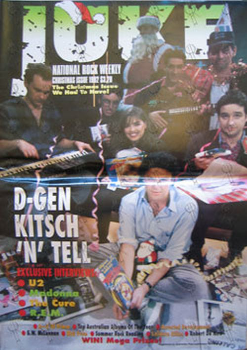D-GENERATION-- THE - &#39;Juke&#39; - Christmas Issue 1992 - D-Generation On Cover - 1