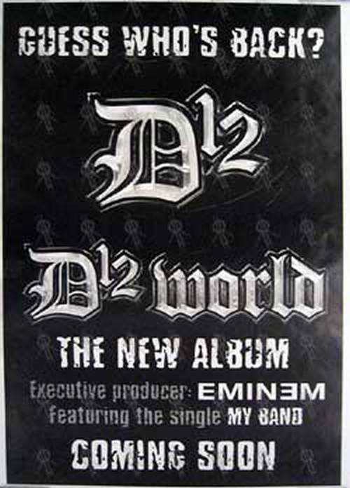 D12 - 'D12 World' Black And White Album Poster - 1