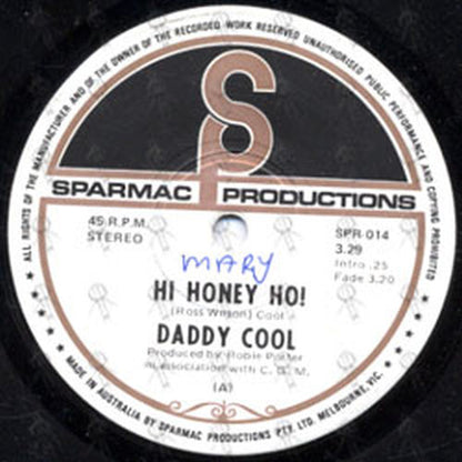 DADDY COOL - Hi Honey Ho! / Don't Ever Leave Me - 2