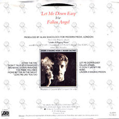 DALTREY-- ROGER - Let Me Down Easy - 2