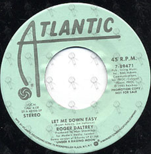DALTREY-- ROGER - Let Me Down Easy - 3