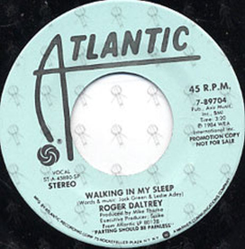 DALTREY-- ROGER - Walking In My Sleep - 3