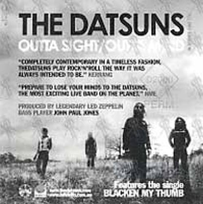 DATSUNS-- THE - 'Outta Sight/Outta Mind' Sticker - 2